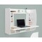 Basicwise Versatile Wall Mount Floating Computer Desk - Space-Saving Writing Table with Shelves, White QI003557.W - alternate 3